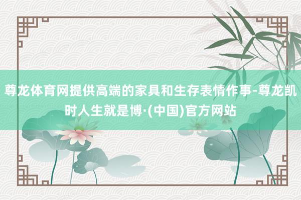 尊龙体育网提供高端的家具和生存表情作事-尊龙凯时人生就是博·(中国)官方网站