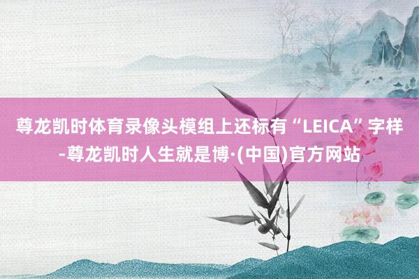 尊龙凯时体育录像头模组上还标有“LEICA”字样-尊龙凯时人生就是博·(中国)官方网站