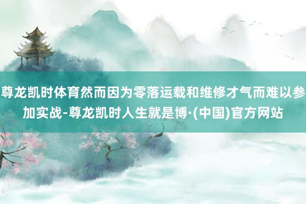 尊龙凯时体育然而因为零落运载和维修才气而难以参加实战-尊龙凯时人生就是博·(中国)官方网站