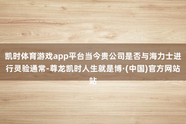 凯时体育游戏app平台当今贵公司是否与海力士进行灵验通常-尊龙凯时人生就是博·(中国)官方网站
