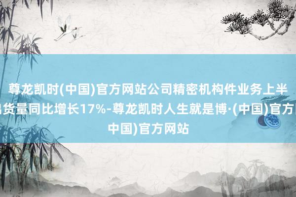 尊龙凯时(中国)官方网站公司精密机构件业务上半年出货量同比增长17%-尊龙凯时人生就是博·(中国)官方网站
